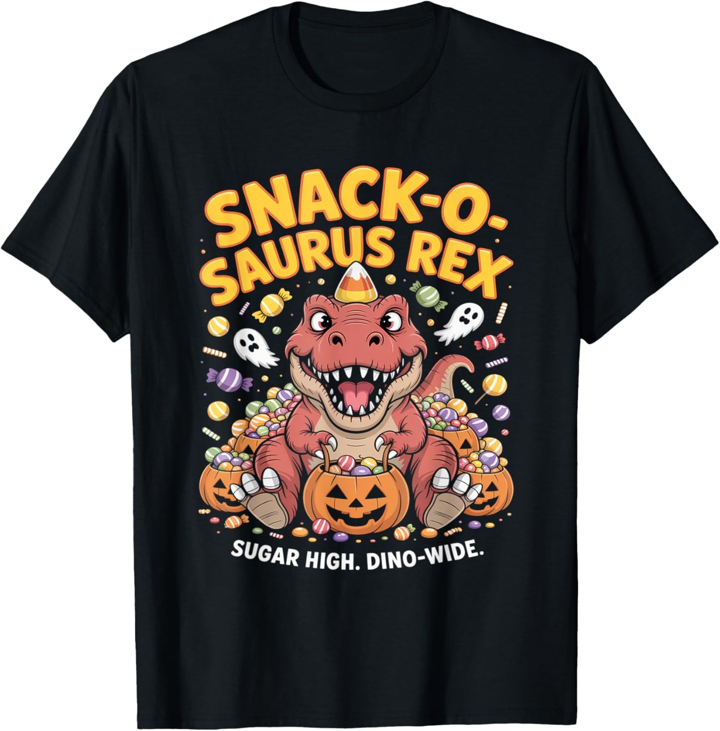 Cute Halloween Dinosaur Sugar Trick or Treat Halloween T-Shirt