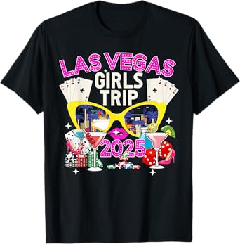 Las Vegas Girls Trip 2025 Las Vegas Girls Vacation Travel T-Shirt