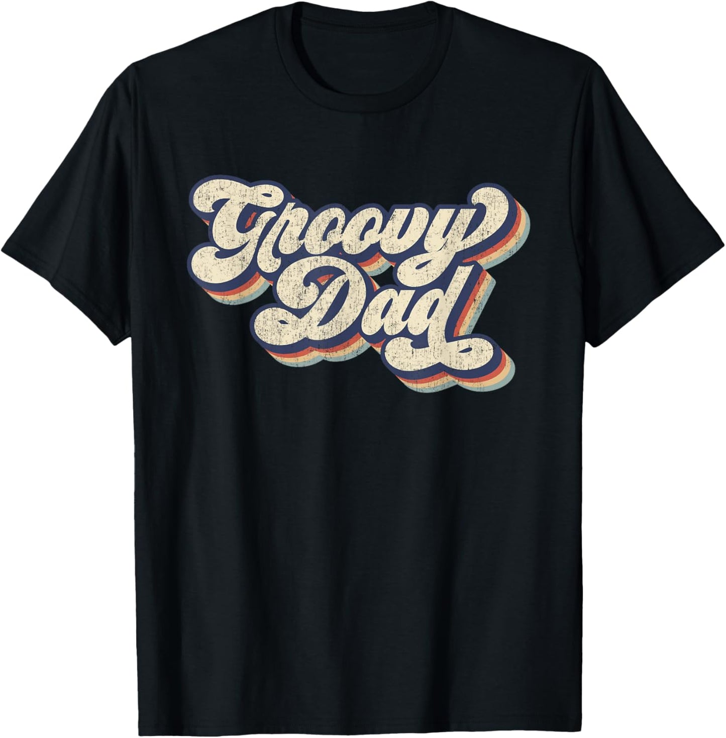 Groovy Dad Retro 70s Aesthetic Style Men T-Shirt