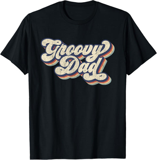 Groovy Dad Retro 70s Aesthetic Style Men T-Shirt