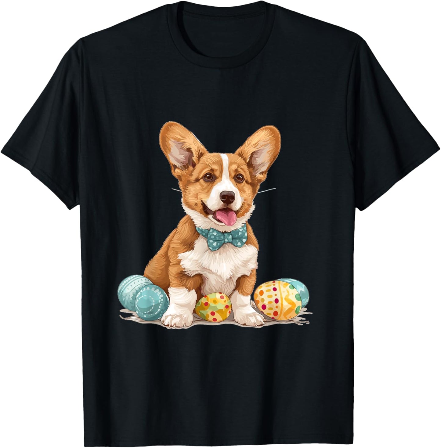 Cardigan Welsh Corgi Dog Breed Happy Easter Men Women Kids T-Shirt