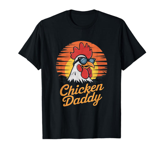 Chicken Daddy Vintage Farmer Funny Fathers Day Mens Gifts T-Shirt