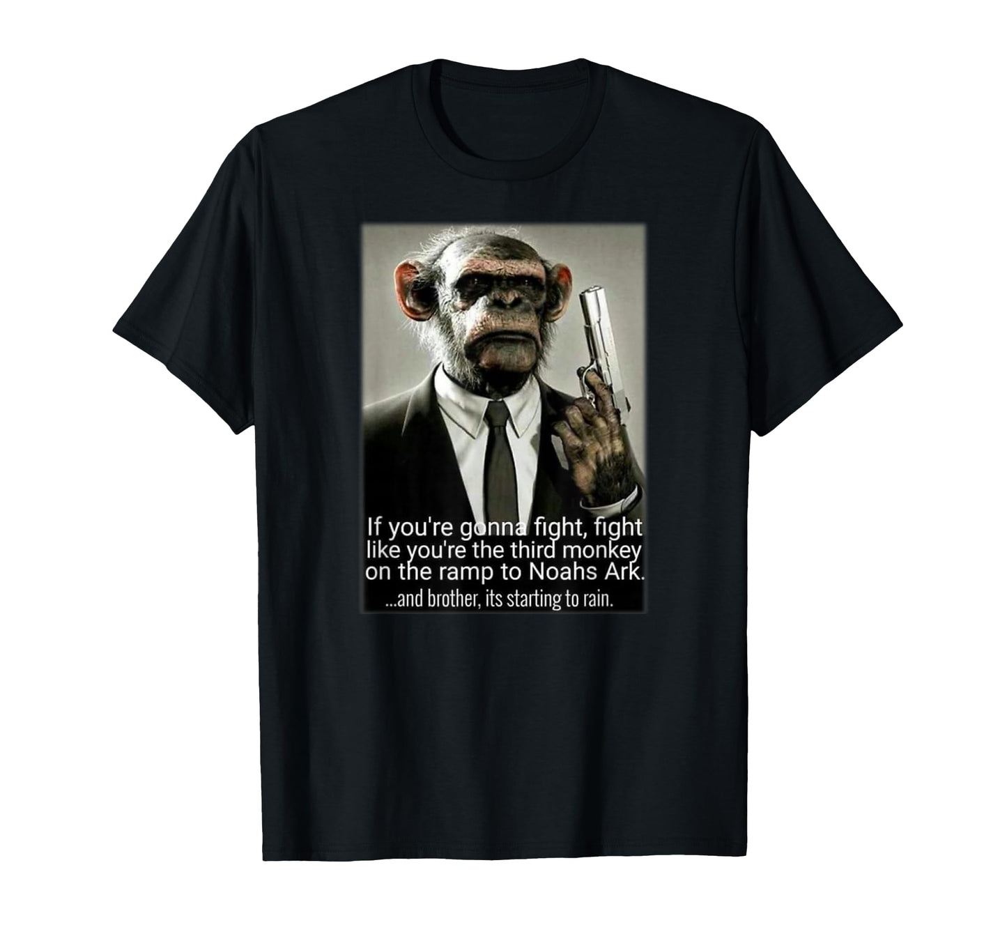 Fight Like your Third Monkey on Noahs Ark Pop Culture T-Shirt