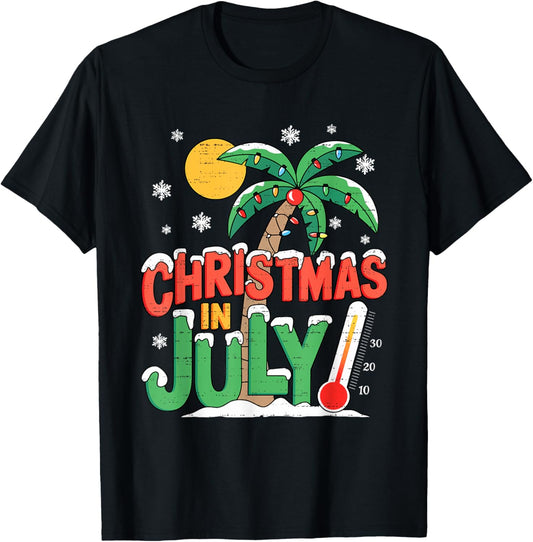 Christmas In July Summer Xmas Beach Vacation Men Women Kids T-Shirt