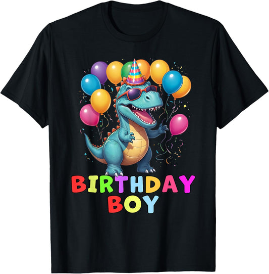 Dinosaur Birthday Boy Birthday Party T-Shirt