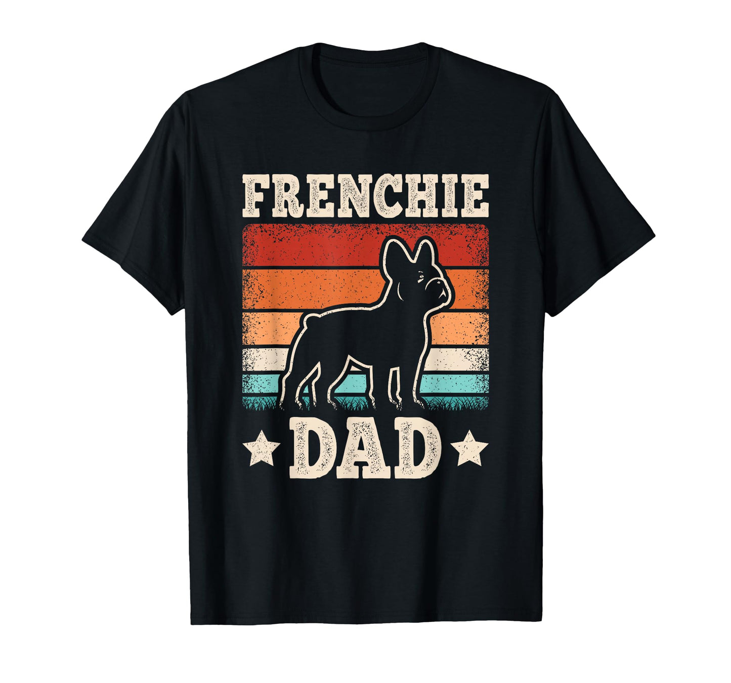 Frenchie Dad Retro French Bulldog Lover Daddy Men T-Shirt