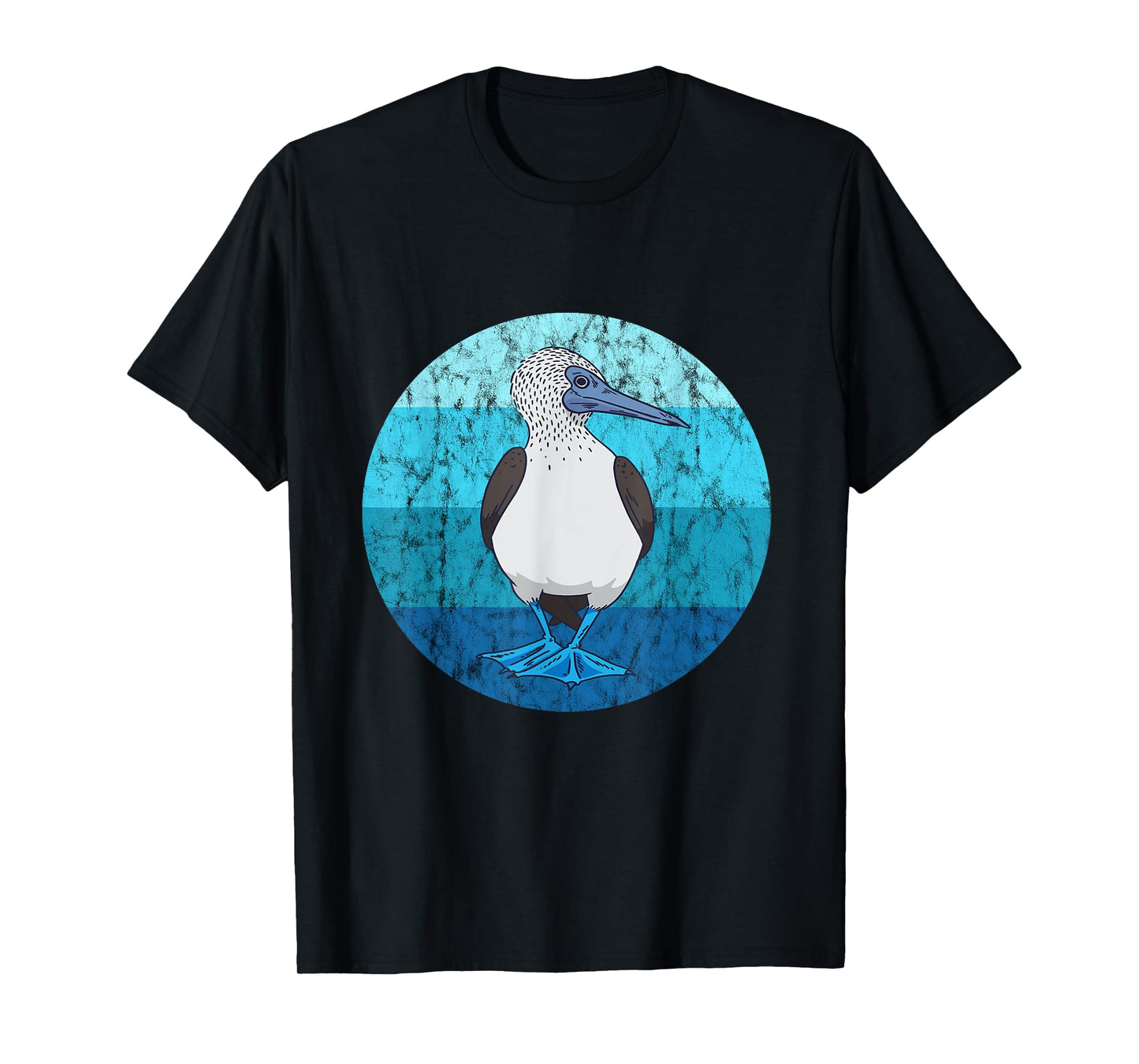 Blue-footed boobies boobies bird lovers retro vintage water T-Shirt