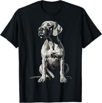 Great Dane Dog Graphic Pet Artwork Great Dane T-Shirt
