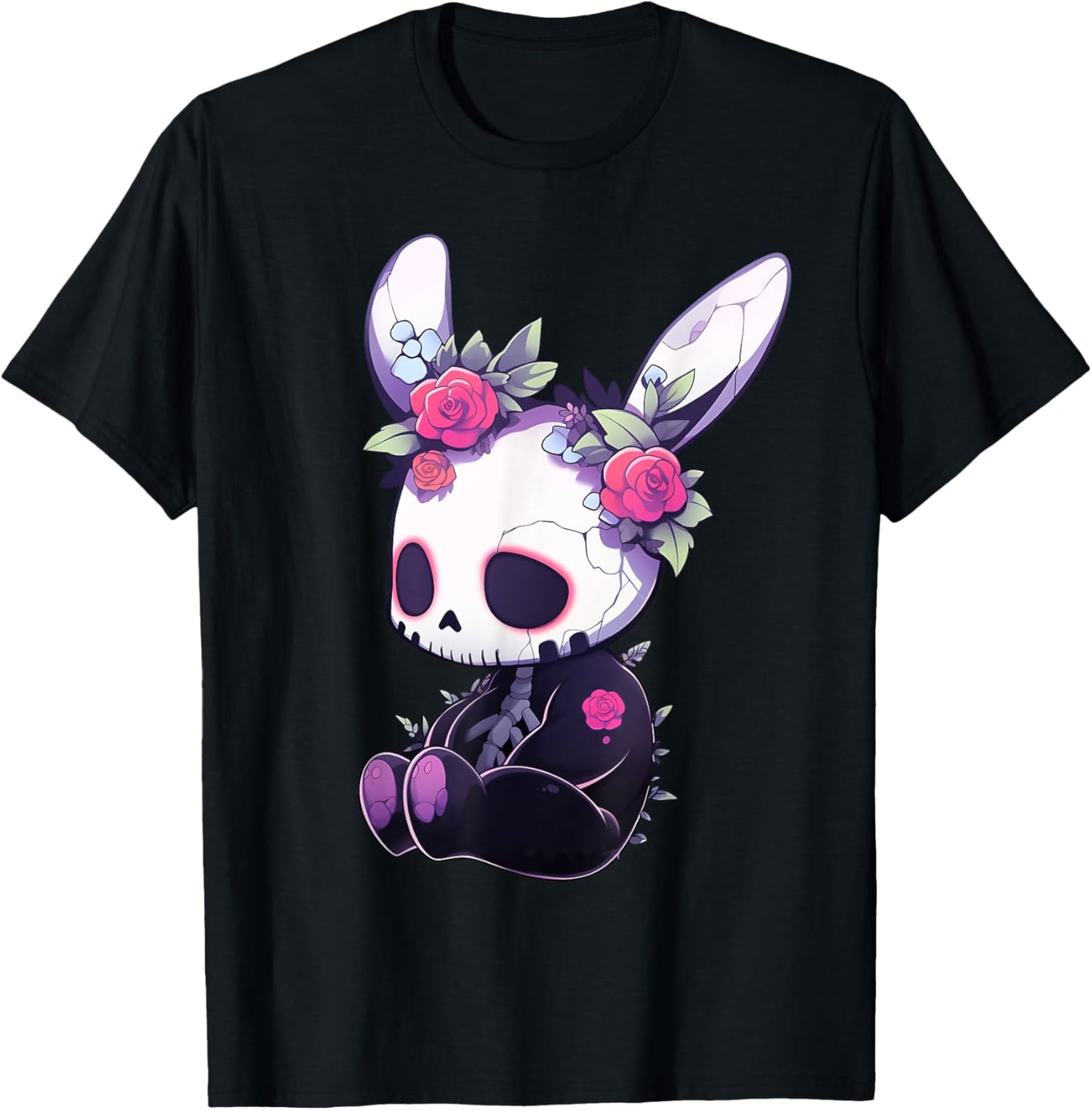 Goth Bunny Gothic Outfit Cute E-Girl Kawaii Rabbit Grunge T-Shirt