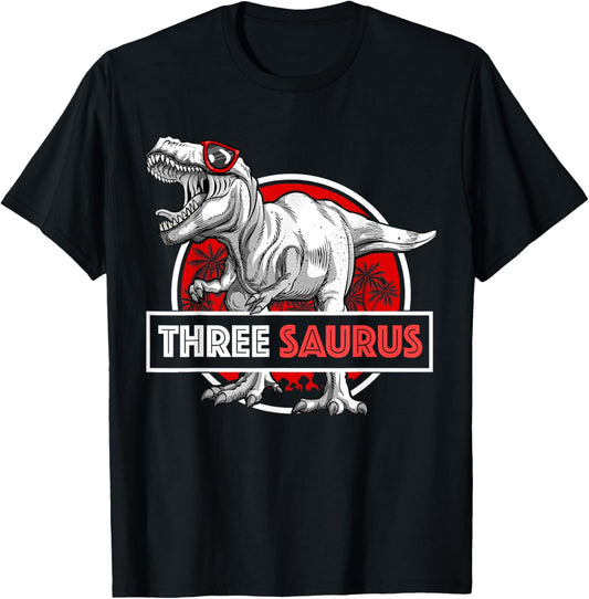 I am Three Saurus 3 Yrs Old T-Rex for Boys 3rd Birthday Gift T-Shirt