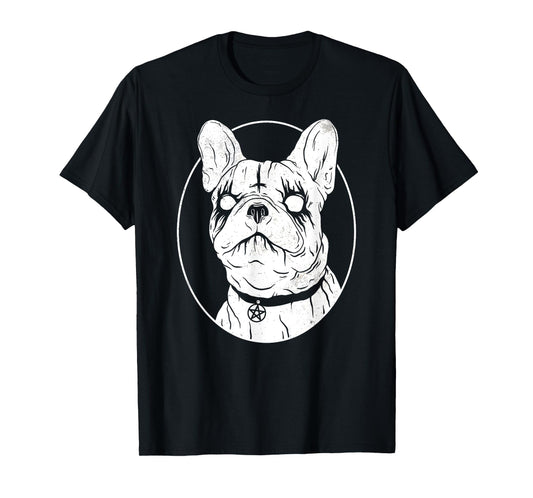 Black Metal French Bulldog - Gothic Heavy Metal Dog Shirt T-Shirt for Men Women