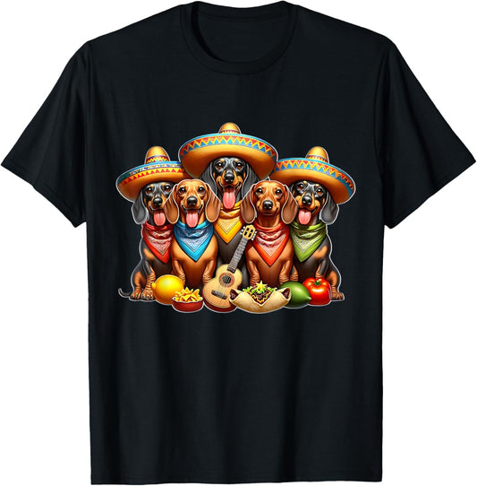 Dachshund Cinco De Mayo Wiener Dog T-Shirt