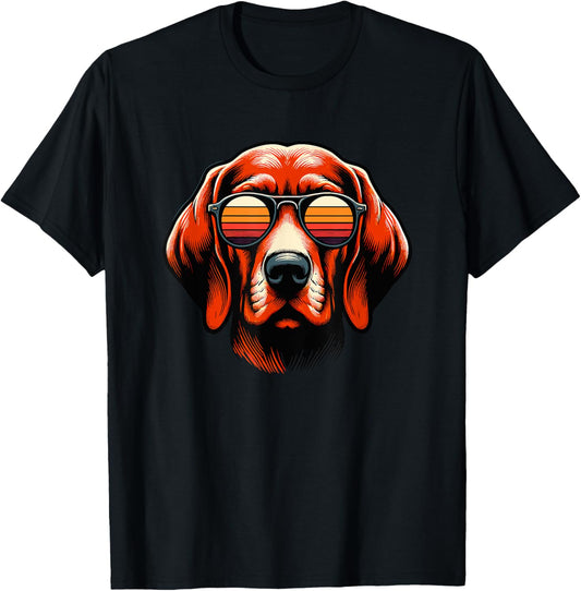 Retro Sunglasses Redbone Coonhound T-Shirt