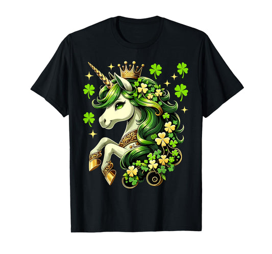 St Patrick Day Unicorn Girls Toddler Lepricorn Unicorn T-Shirt