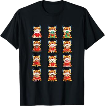 Chinese New Year Lunar Zodiac Signs Kids Boy Girl T-Shirt