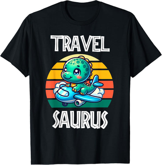Travel Saurus Funny T-Rex T-Shirt