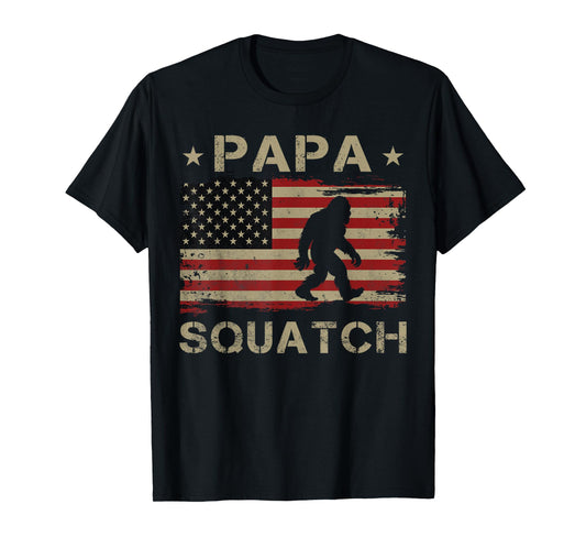 Papa Squatch Bigfoot Sasquatch Papasquatch Father's Day Men T-Shirt