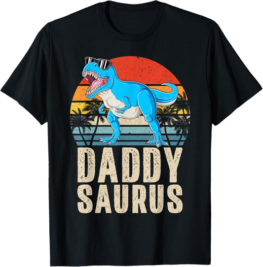 Daddysaurus T Rex Daddy Saurus Dinosaur Family Matching T-Shirt