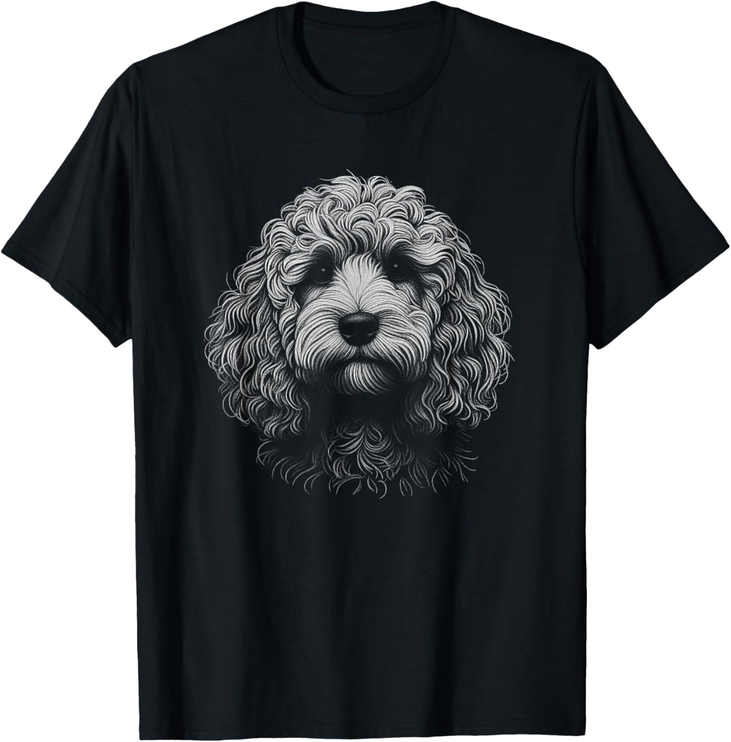 Cockapoo Dog Face Art Design T-Shirt