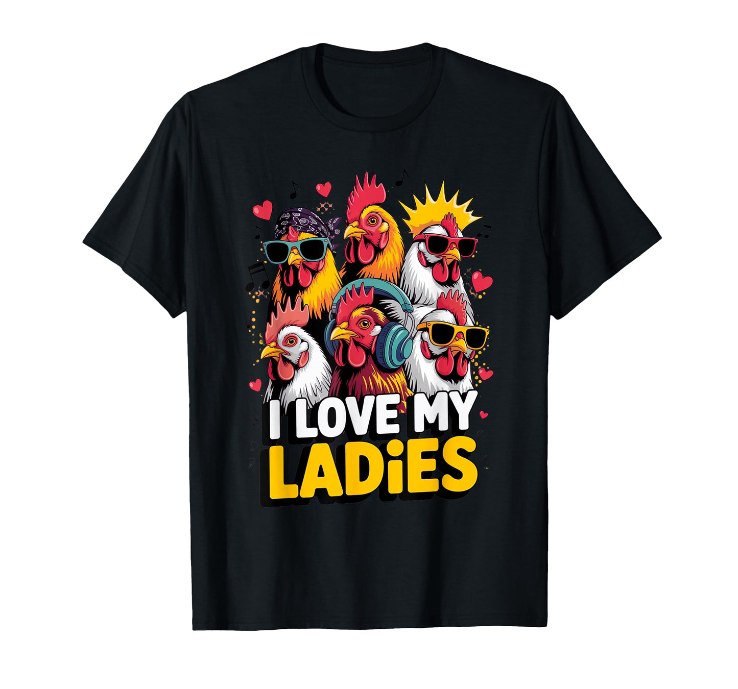 Funny Chicken Art Men Women Ladies Chicken Farmer Whisperer T-Shirt