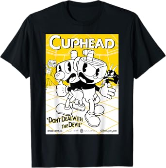 Cuphead Don't Deal With The Devil Poster T-Shirt