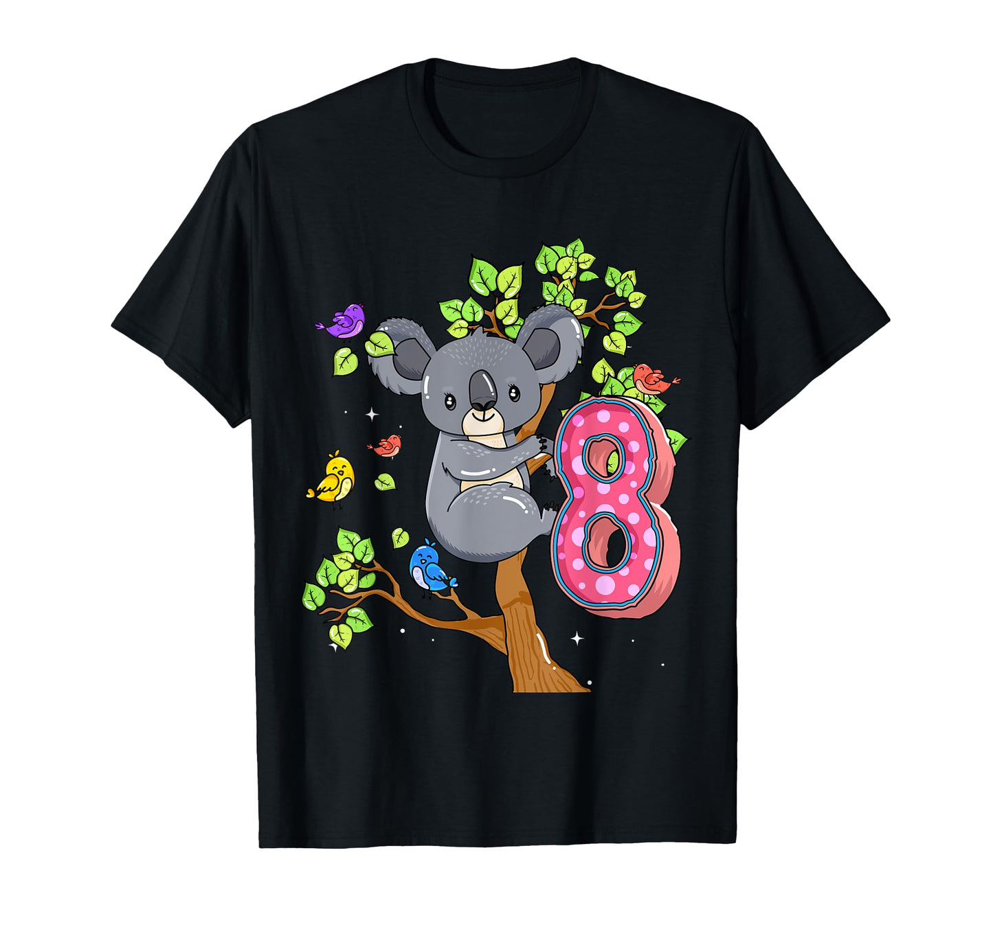 Koala Bear 8th Birthday Girl 8 Year Old Birthday Koalas Bday T-Shirt