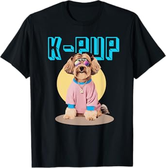 K-Pup Funny Dog K-Pop Korean Music Lover Men Women Kids T-Shirt
