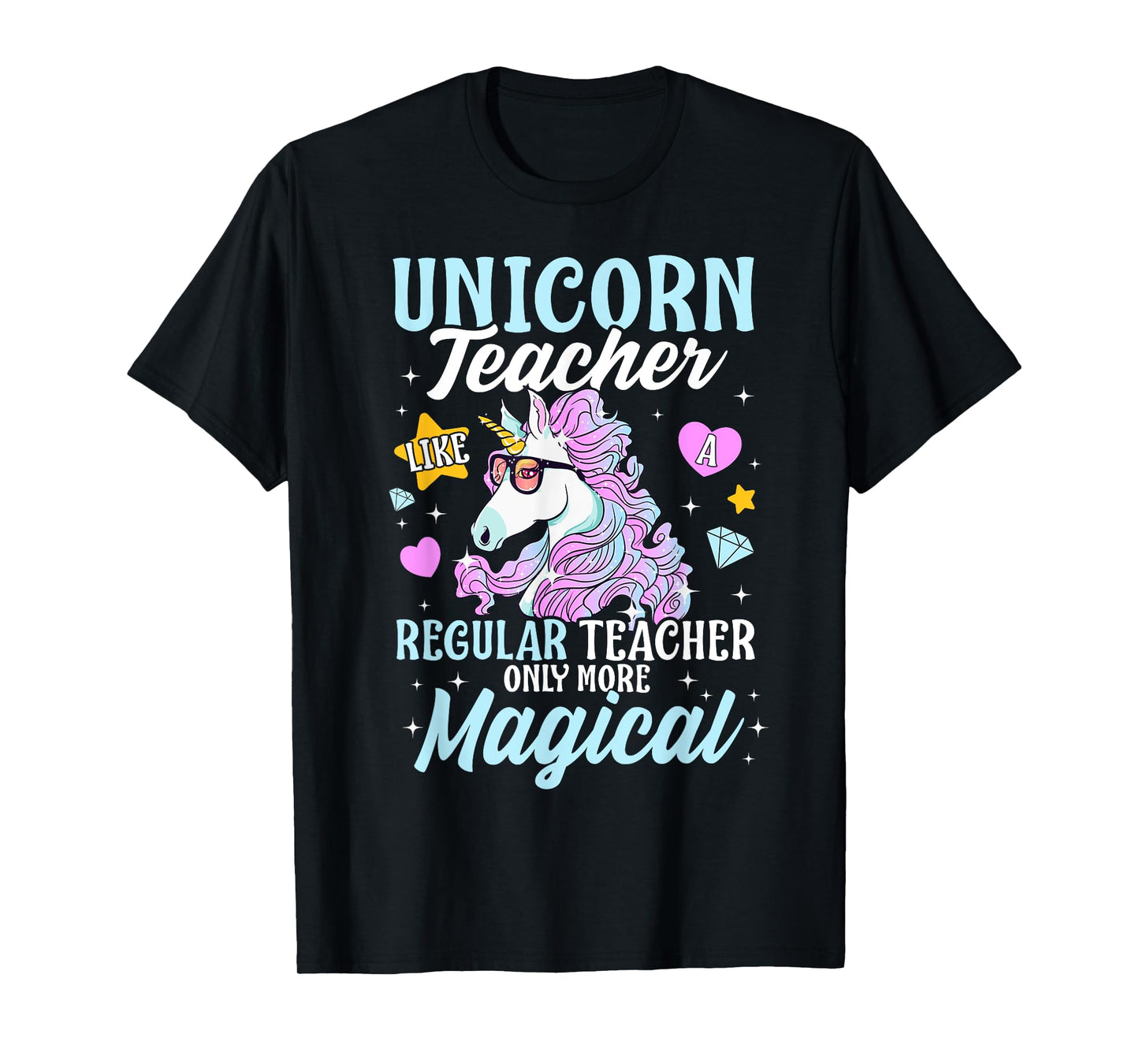 Unicorn Teacher Back To School Cute Magic Teacher Men Women Kids T-Shirt