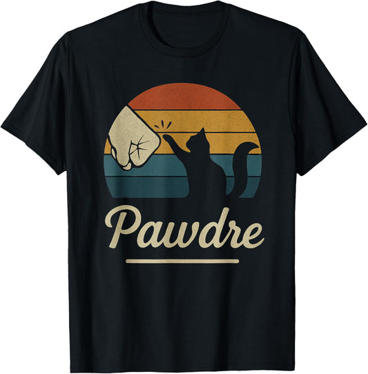 Best Cat Dad Ever Cat Daddy Paw Fist Bump Meow Pawdre T-Shirt