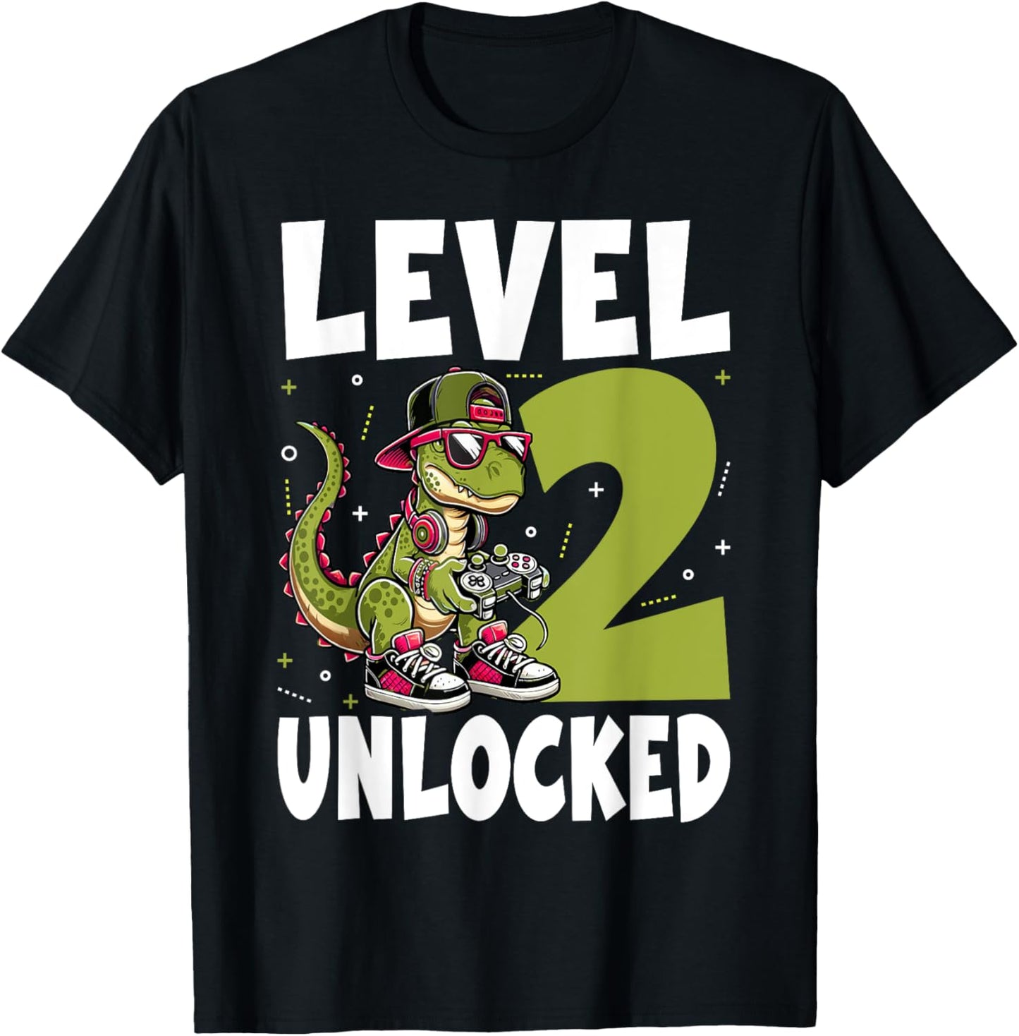 2nd Birthday Dinosaur 2 Years Old Boys T-Shirt