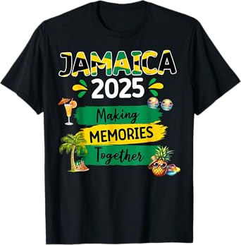 Jamaica 2025 Vacation Trip Matching Family Squad Group T-Shirt