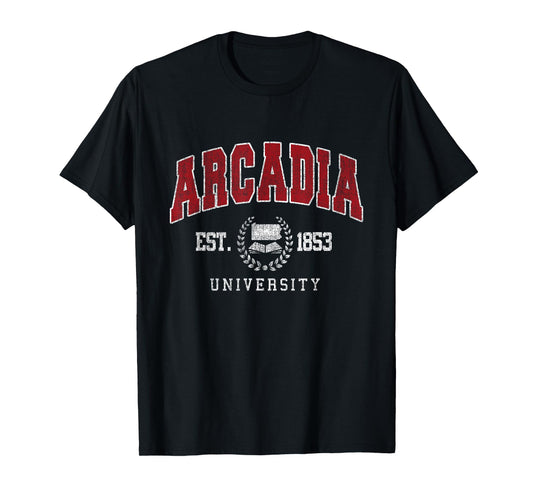 Arcadia Institute of Technology Arch Retro for Men Women T-Shirt