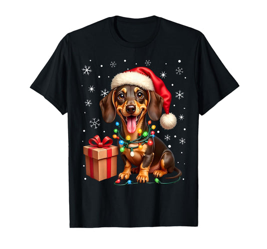 Dachshund Santa Claus Wiener Dog Costume Dachshund Xmas T-Shirt
