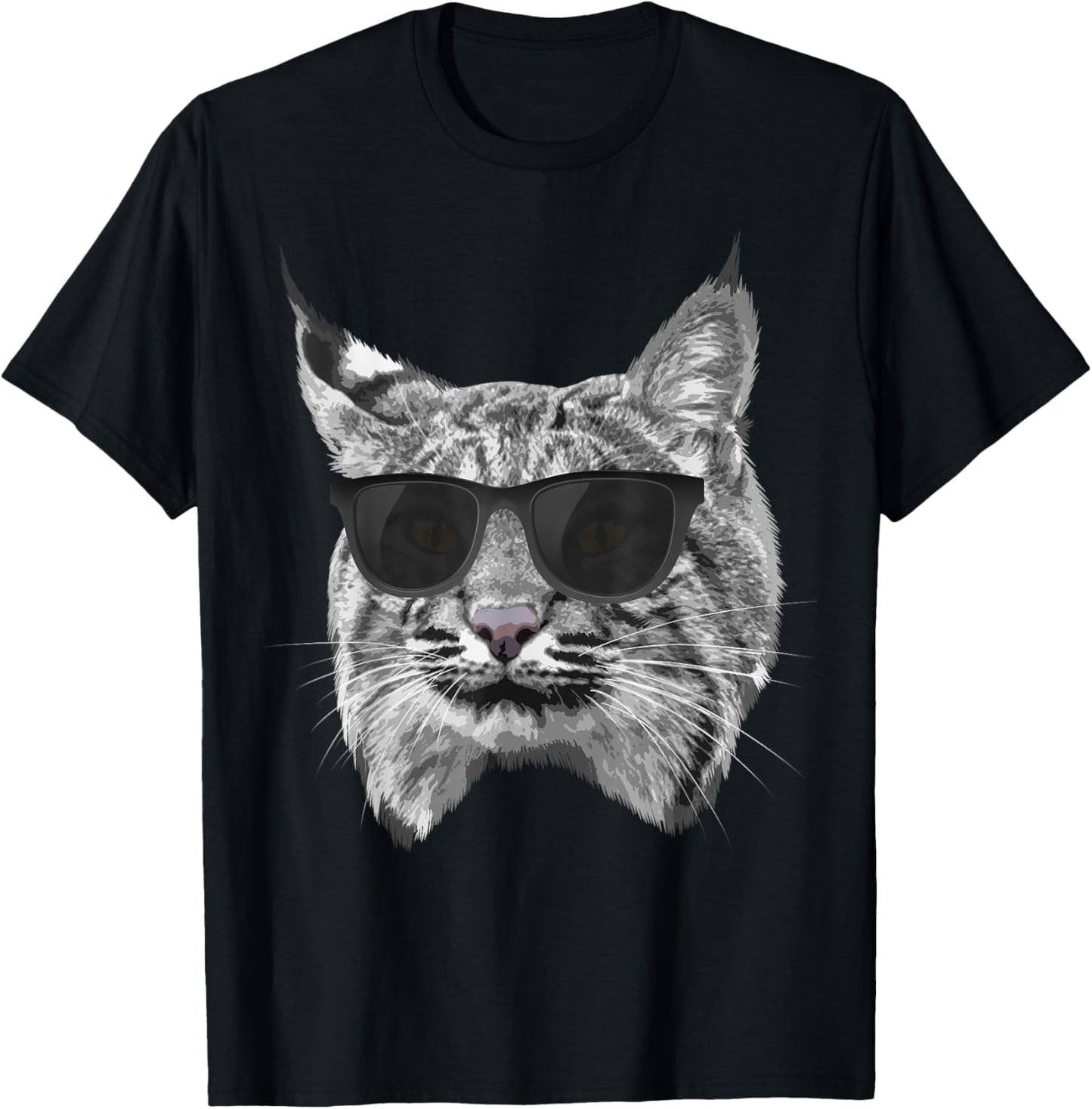 Cool Bobcat For Men Women Bobcats Sunglasses Animal Lover T-Shirt