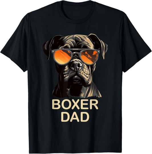 Boxer Dad Dog Owner Gift Funny Boxer Dog Lover Dad T-Shirt