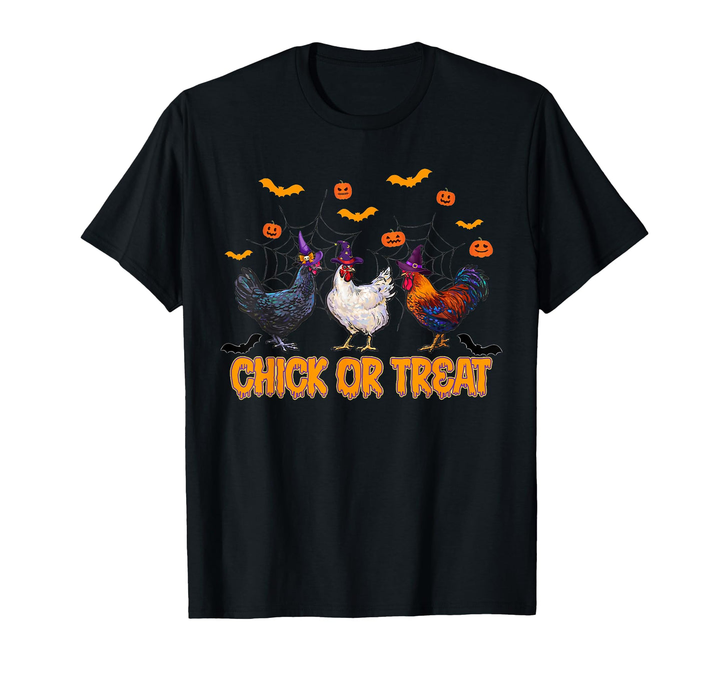 Cute Chicken Halloween Chick Or Treat T-Shirt