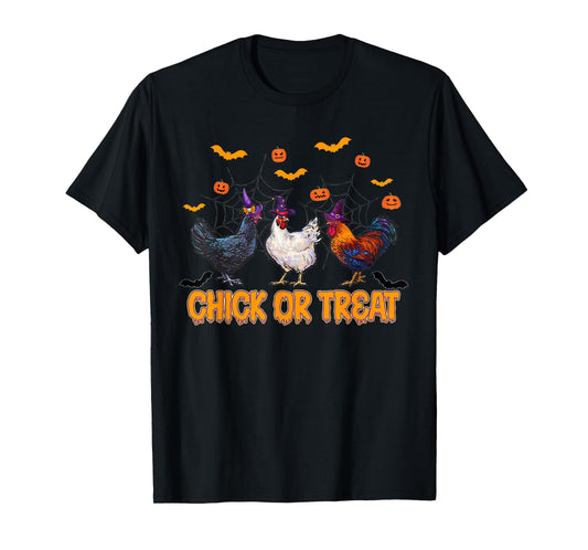 Cute Chicken Halloween Chick Or Treat T-Shirt