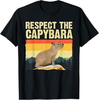 Capybara Art For Men Women Kids Rodent Animal Lover Capybara T-Shirt