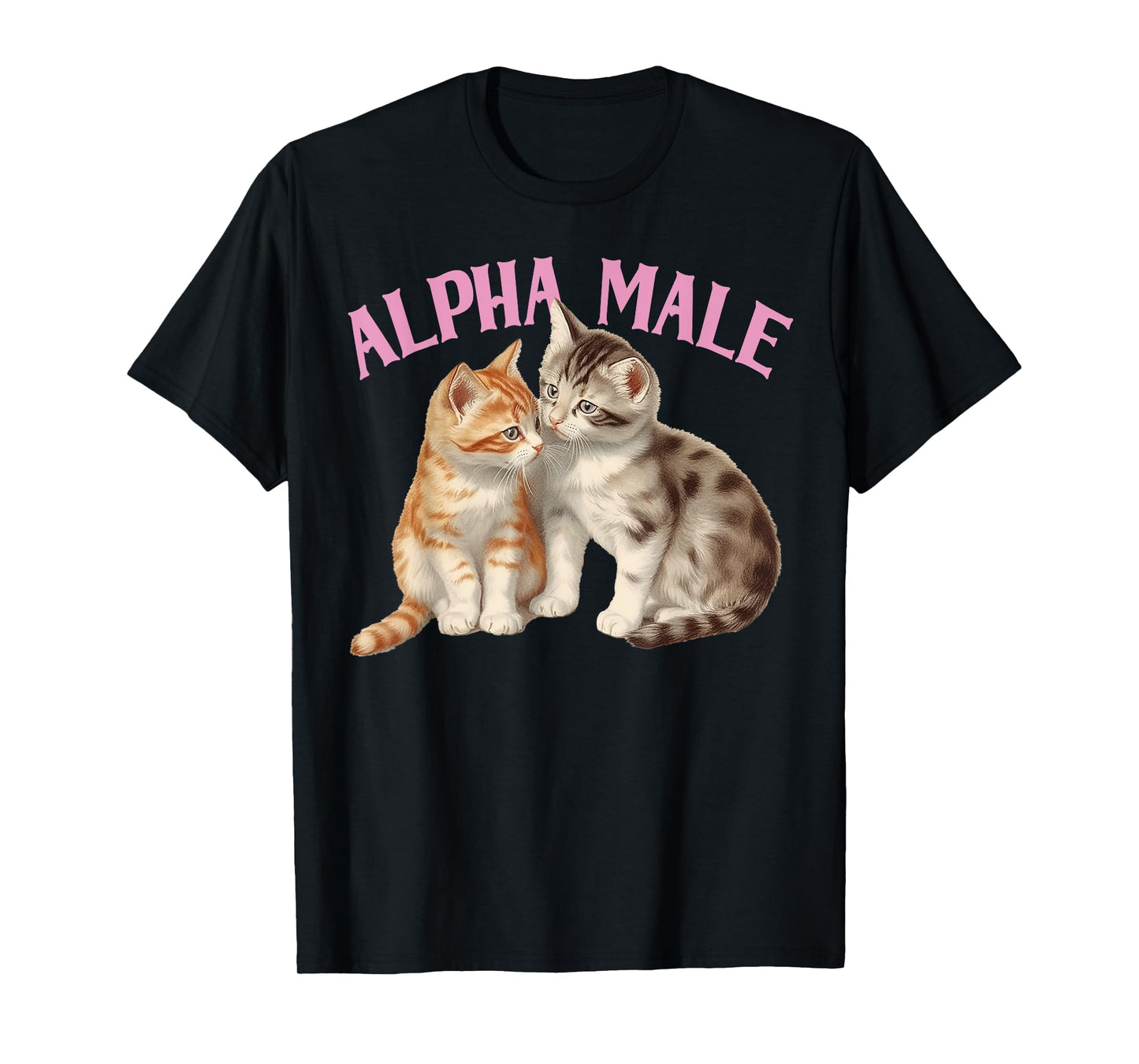 Alpha Cat Male Unicorn Ironic Humor Funny Kitten Weird Y2K T-Shirt