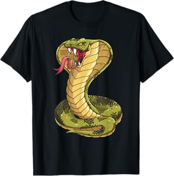 Funny Cobra Design For Men Women Kids King Snake Cobra Lover T-Shirt