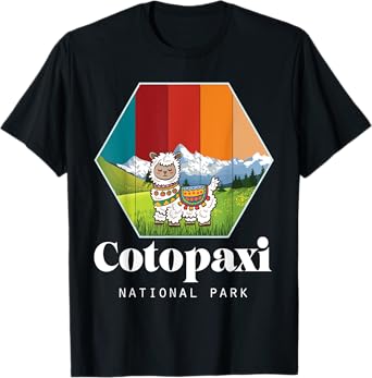Llama National Park Hike Cotopaxi Ecuador Souvenir T-Shirt