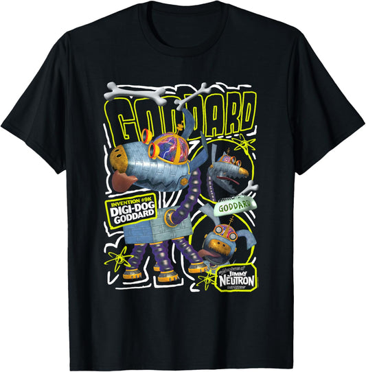 Jimmy Neutron Digi-Dog Goddard Funny Cartoon T-Shirt