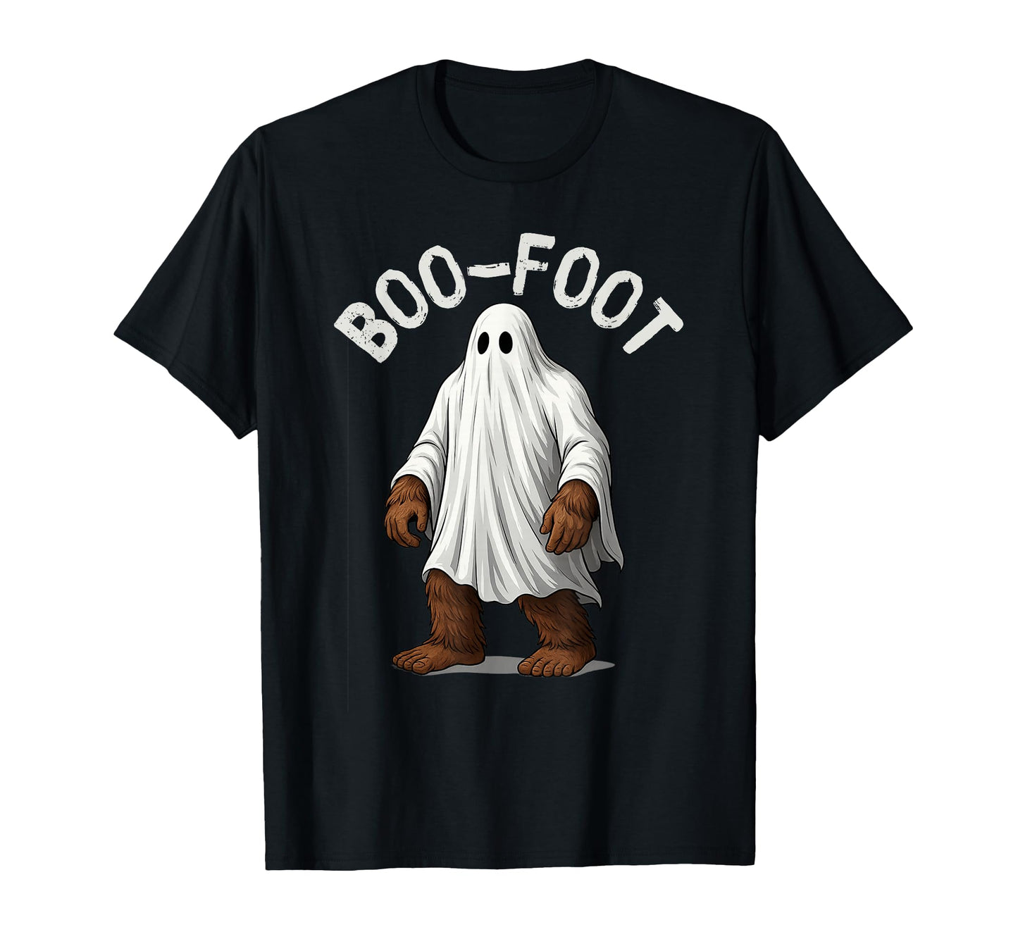 Bigfoot Ghost Costume Halloween Boo-Foot Sasquatch Spooky T-Shirt