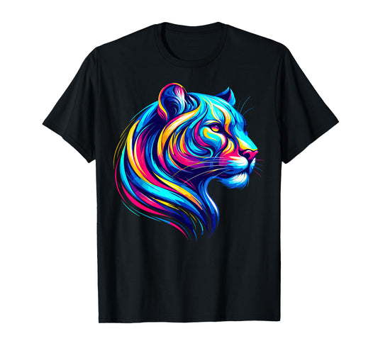 Colorful Puma Animal T-Shirt