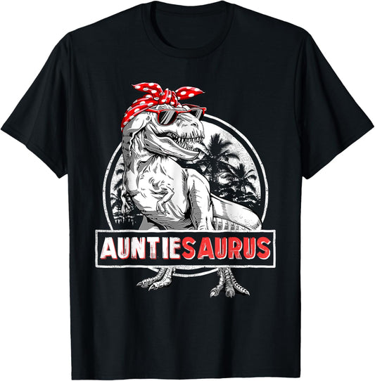 Dinosaur Auntiesaurus T Rex Auntie Saurus Family Matching T-Shirt