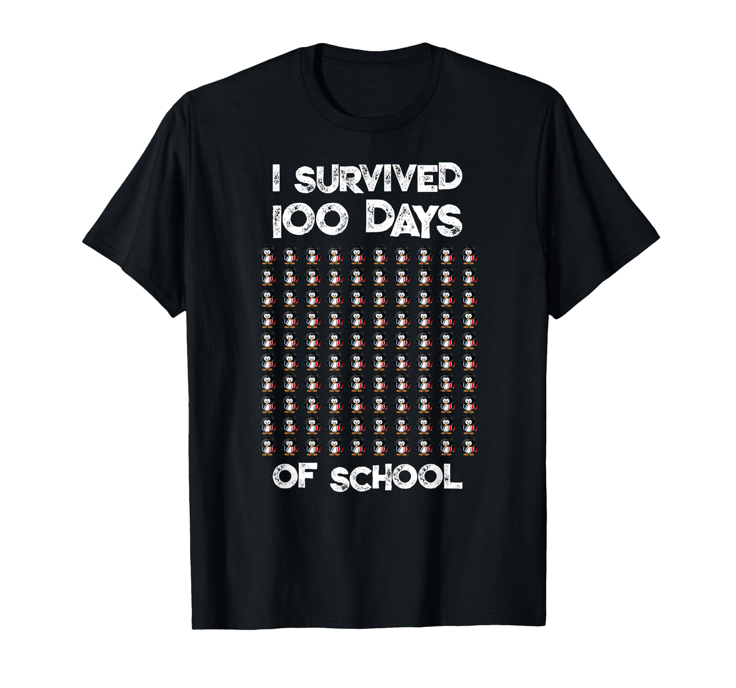 First 100 Days Of School 100 Penguins design T-Shirt