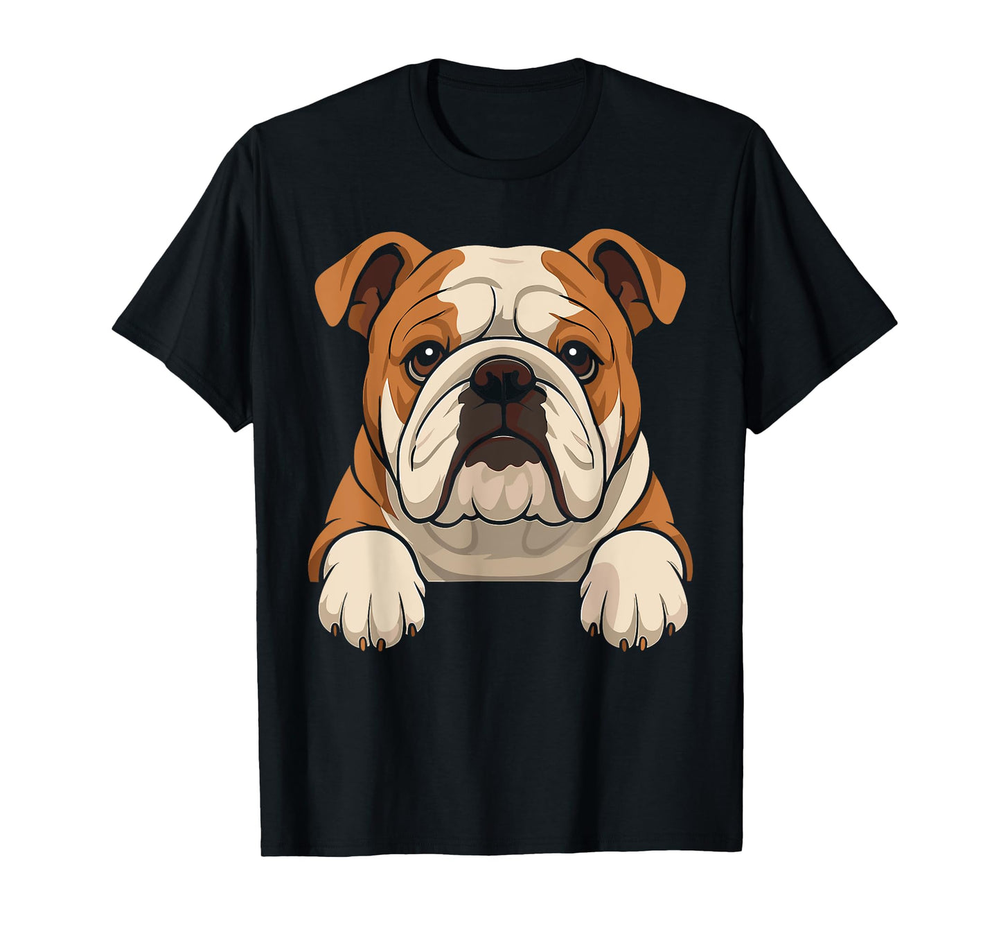 Funny English Bulldog Dog Lover Pocket T-Shirt