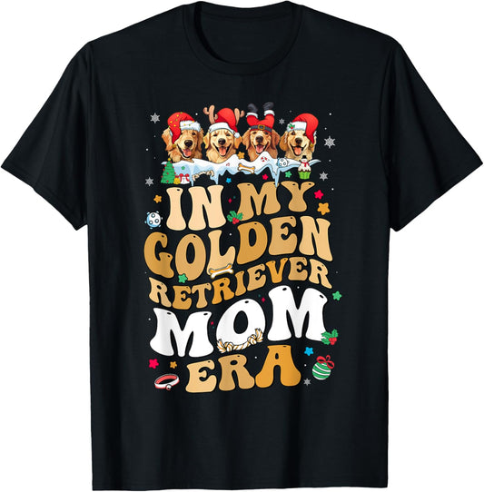Christmas In My Golden Retriever Era Dog Mom Xmas Pajamas T-Shirt