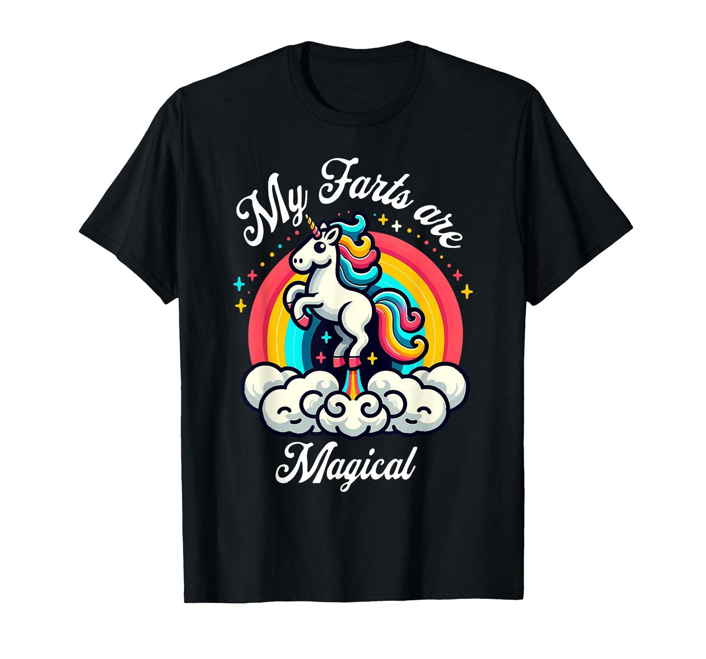 My Farts Are Magical Unicorn Rainbow Funny Farting Unicorn T-Shirt