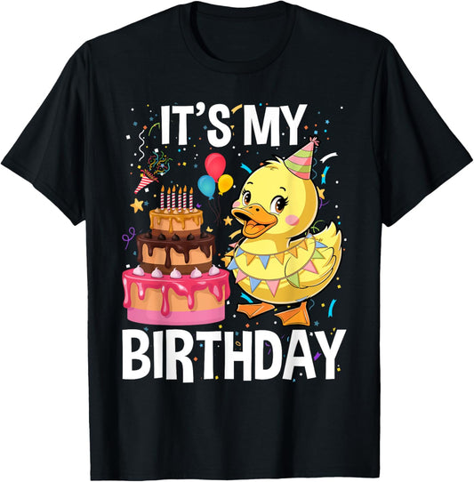 Duck for Birthday for Children It's My Birthday T-Shirt